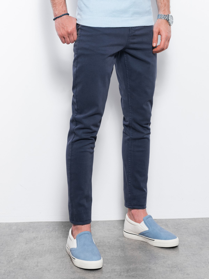 Men's pants chinos - navy P1059