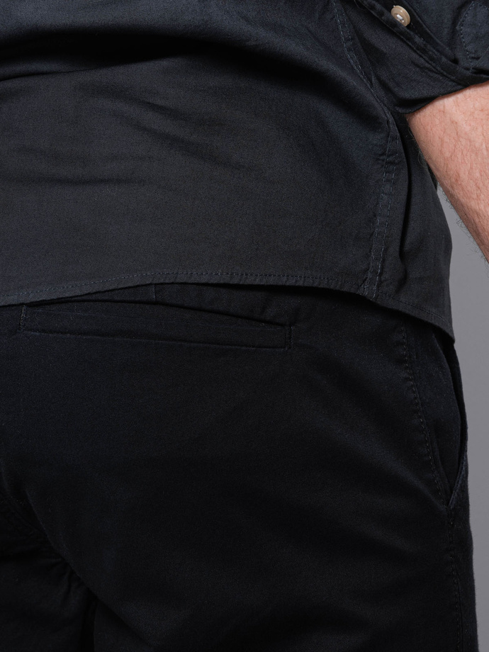Men's pants chinos - black P894