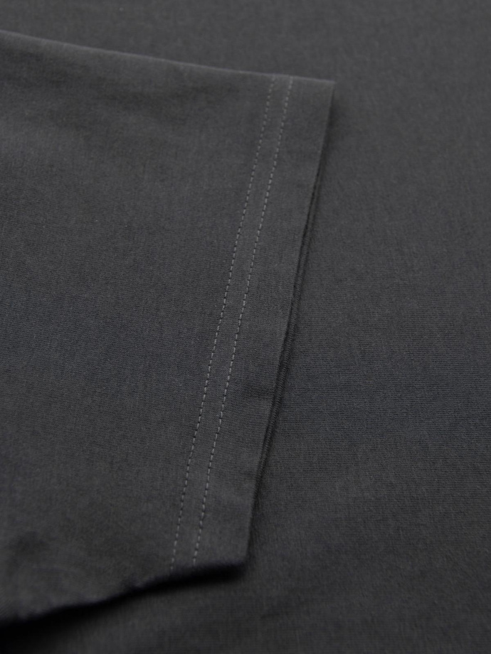 Men's classic cotton BASIC T-shirt - graphite V15 OM-TSBS-0236