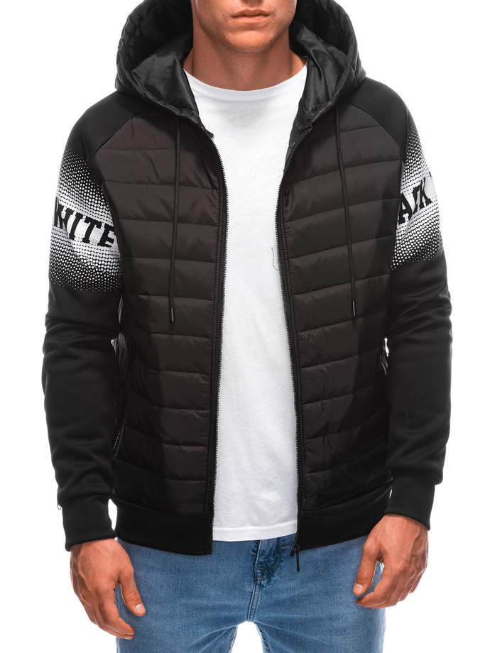 Men's mid-season jacket C567 - black