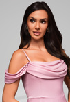 Evening dress LA-OM-DLR038 - pink