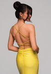 Evening dress LA-OM-DLR155 - yellow