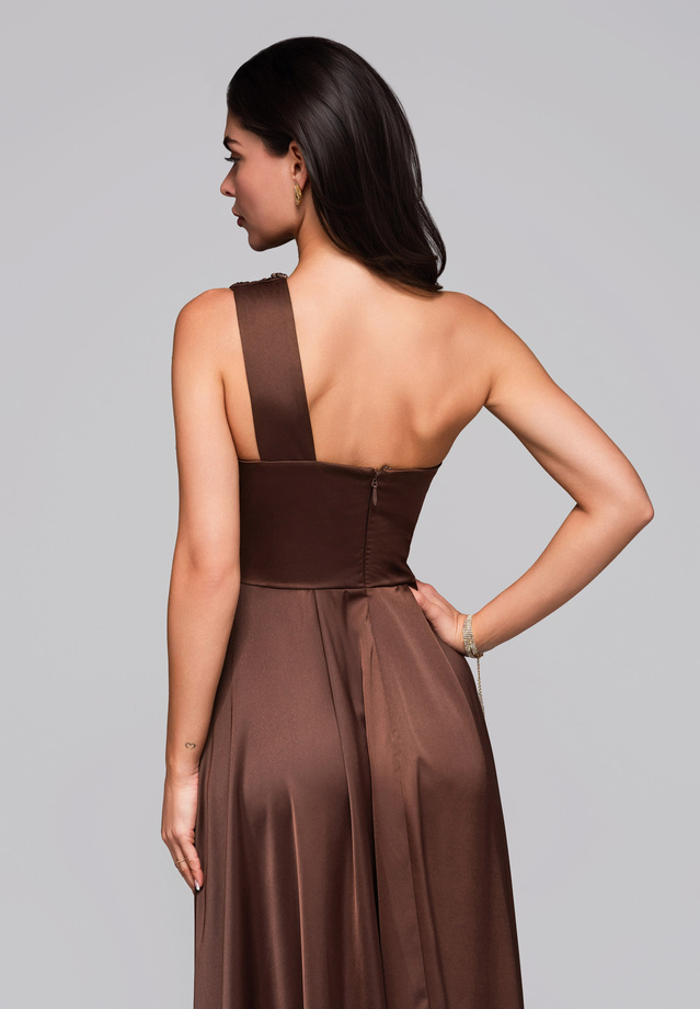Evening dress LA-OM-DLR252 brown