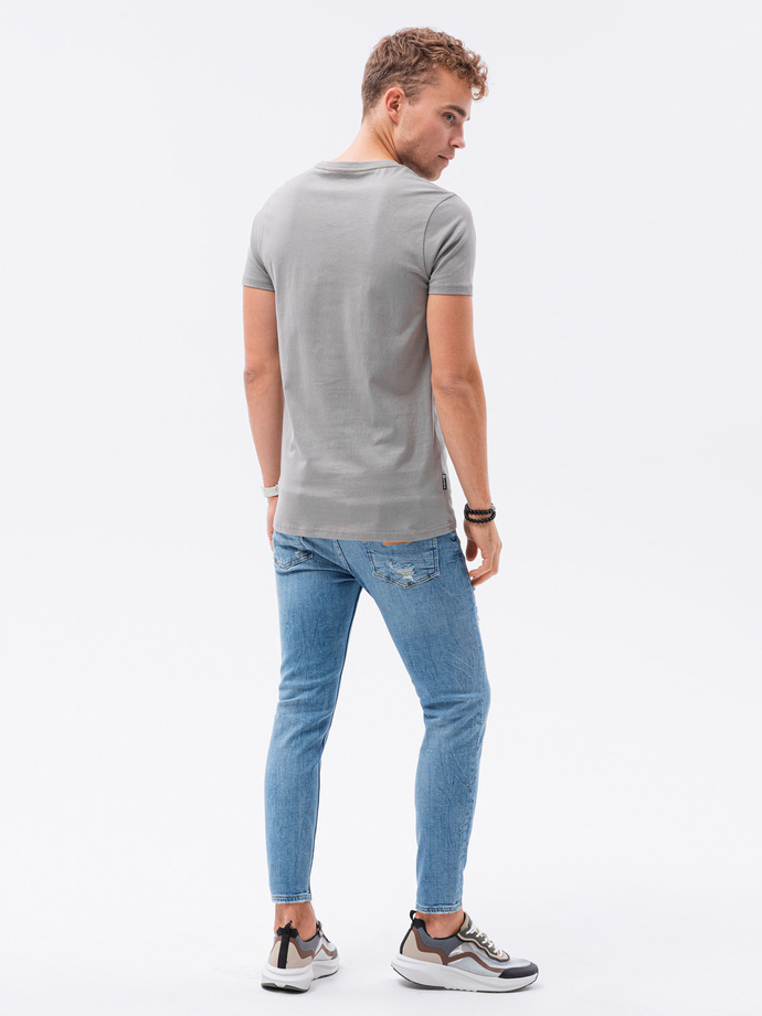 Men's plain t-shirt - grey S1370