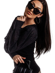 Women's blouse LLR020 - black