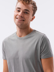 Men's plain t-shirt - grey S1370