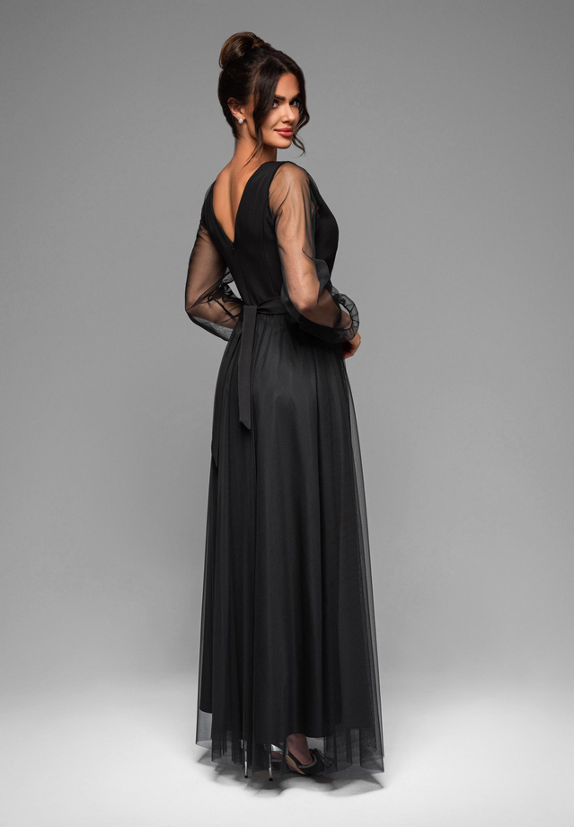 Evening dress LA-OM-DLR008 - black