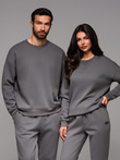 Unisex classic sweatshirt with round neckline - grey V18 OU-SNBC-0104