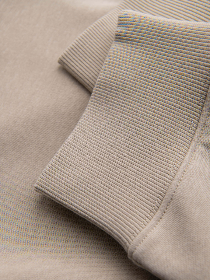 Men's sweatpants joggers - beige V3 OM-PASK-0280