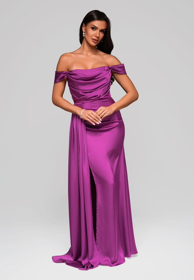 Evening dress LA-OM-DLR188 - violet