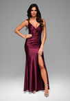 Evening dress LA-OM-DLR045 - dark red