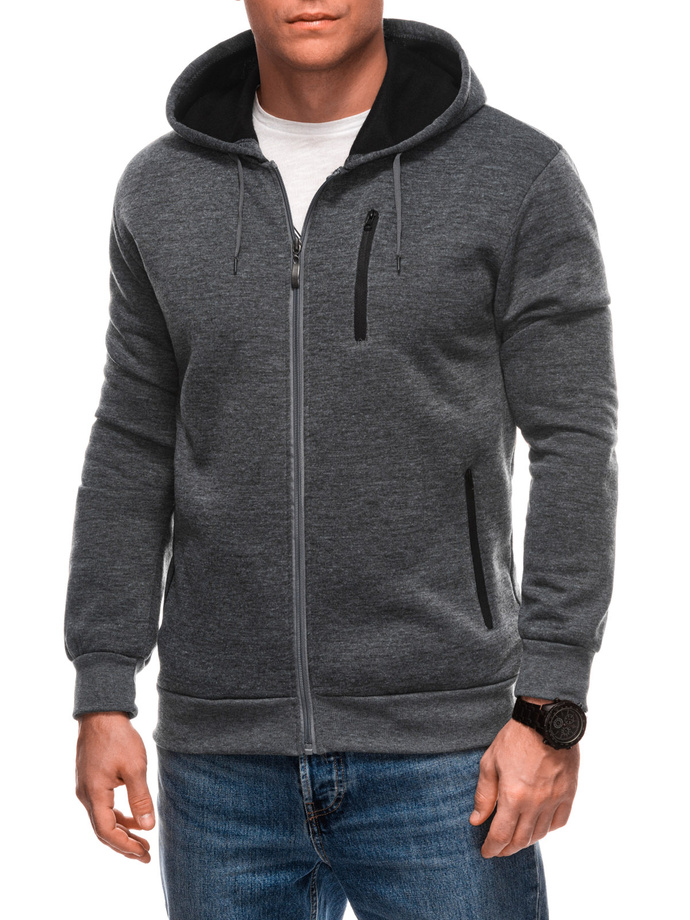 Men's hooded sweatshirt B1704 - gray