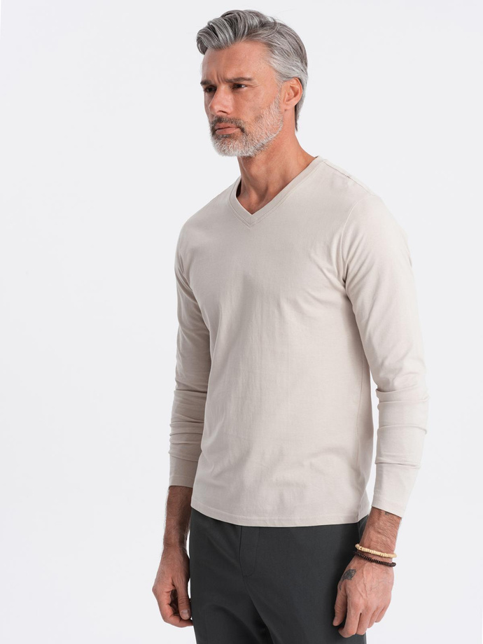 Men's V-NECK longsleeve set - mix 2-pack V8 Z41