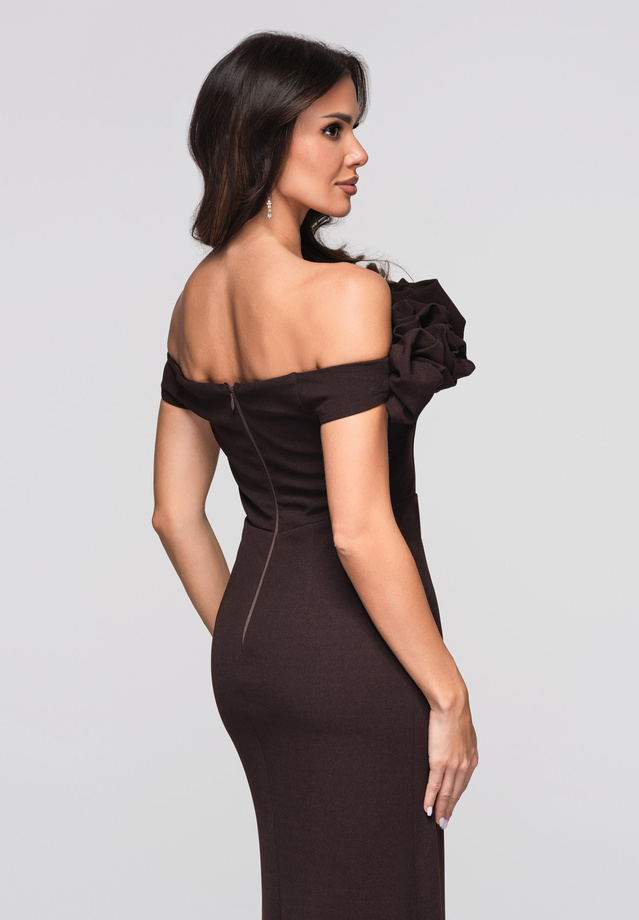 Evening dress LA-OM-DLR178 - brown