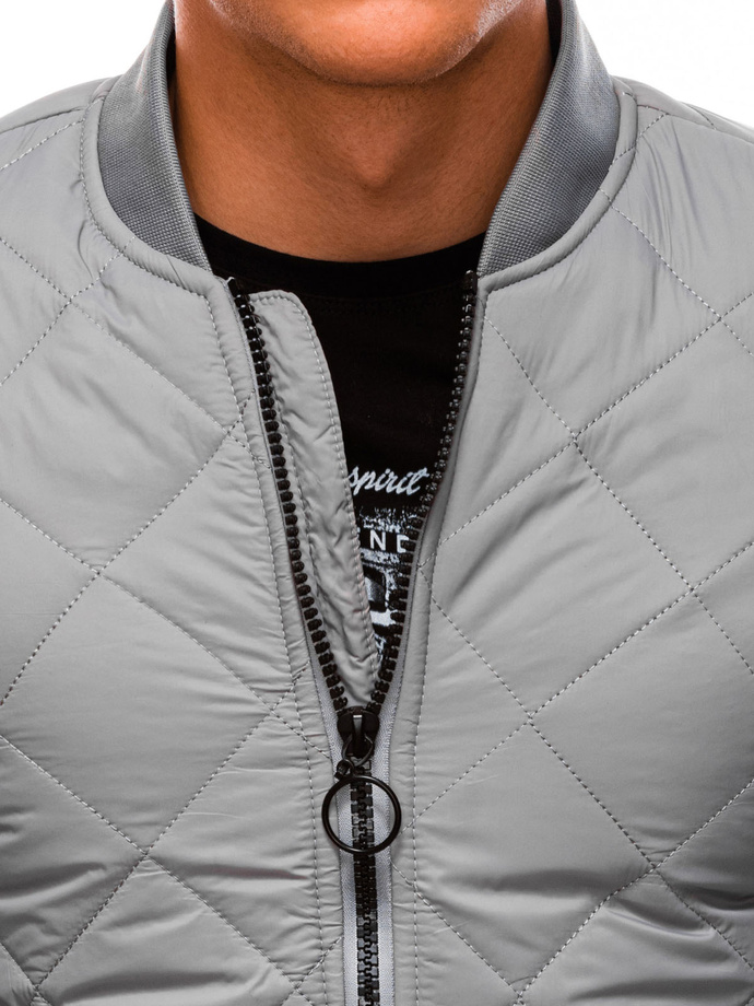 Men's mid-season jacket C531 - grey