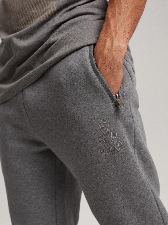 Men's sweatpants DKR DSRT J1 P1343 - grey melange