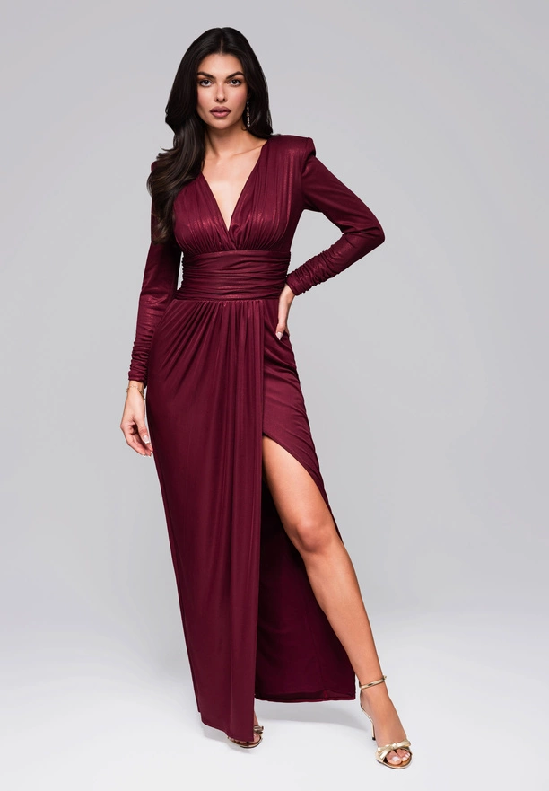 Evening dress LA-OM-DLR177 - fuchsia