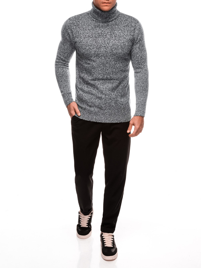Men's turtleneck sweater E247 - graphite