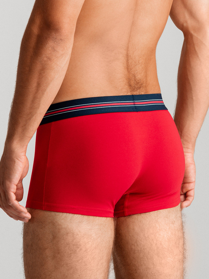 Klasyczne dopasowane męskie bokserki z gumką w paski – 3 pak mix OM-UNBO-0109