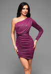 Evening dress LA-OM-DLR026 - purple
