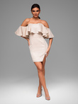 LA-OM-DLR083 Regular Fit raspberry evening dress
