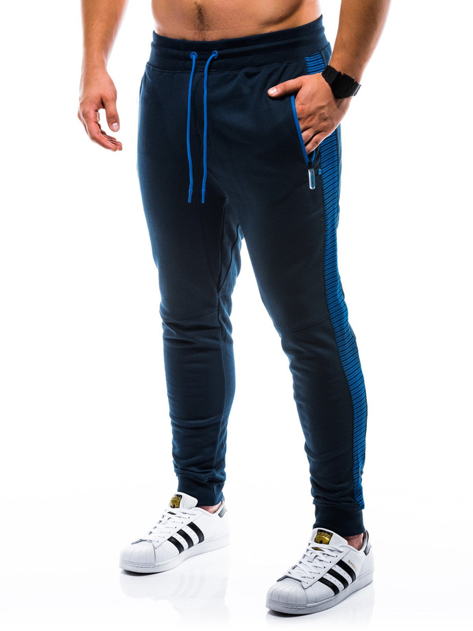 Men's sweatpants - navy/blue P730