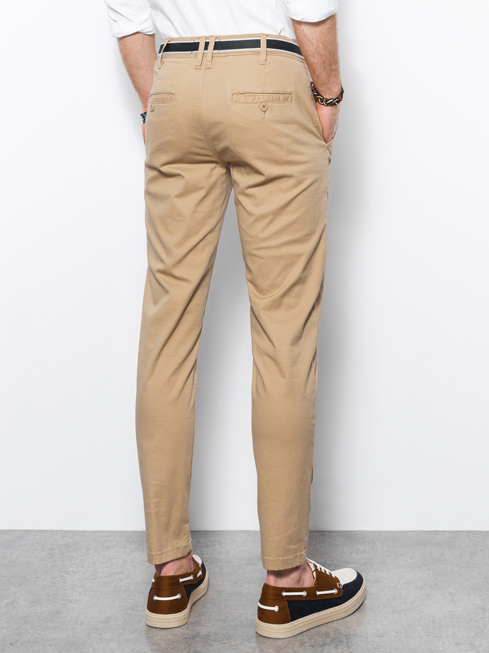 Men's pants chinos - beige P156
