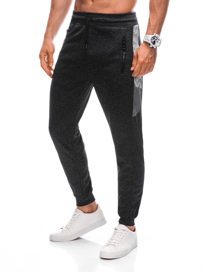 Men's sweatpants P1393 - dark grey