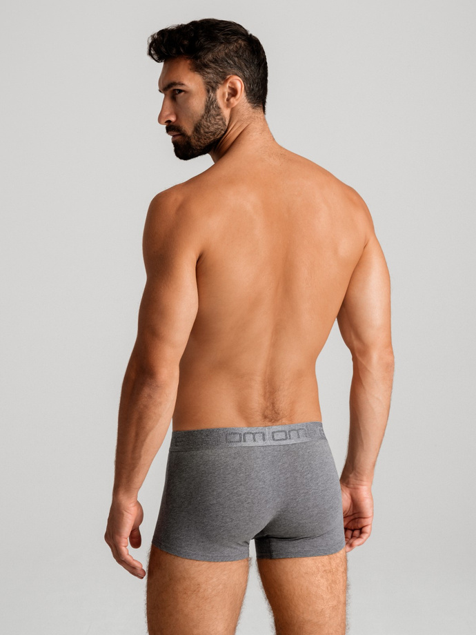 Men's cotton boxer shorts with logo - 3-pack mix V3 OM-UNBO-0105