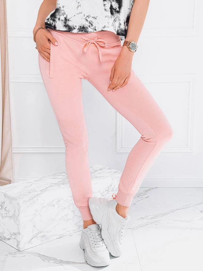 Women's sweatpants PLR001 - powder pink