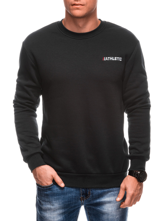 Men's hoodless sweatshirt B1703 - black