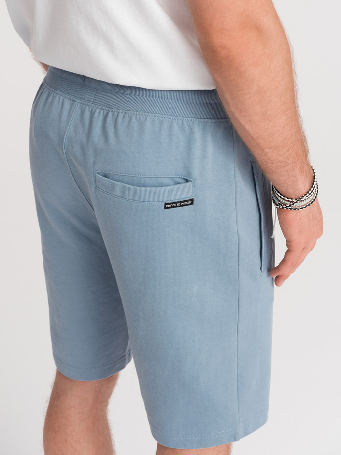 Men's knit shorts - light blue V3 W291