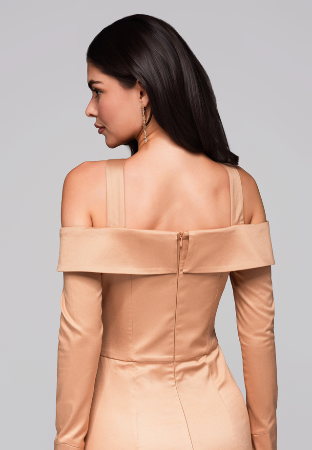 Evening dress LA-OM-DLR250 - gold