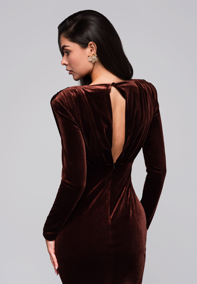 Evening dress LA-OM-DLR177 - fuchsia