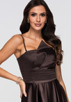 Evening dress LA-OM-DLR175 - brown