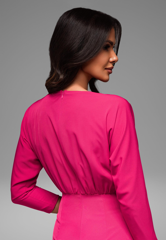 Evening dress LA-OM-DLR093 - fuchsia