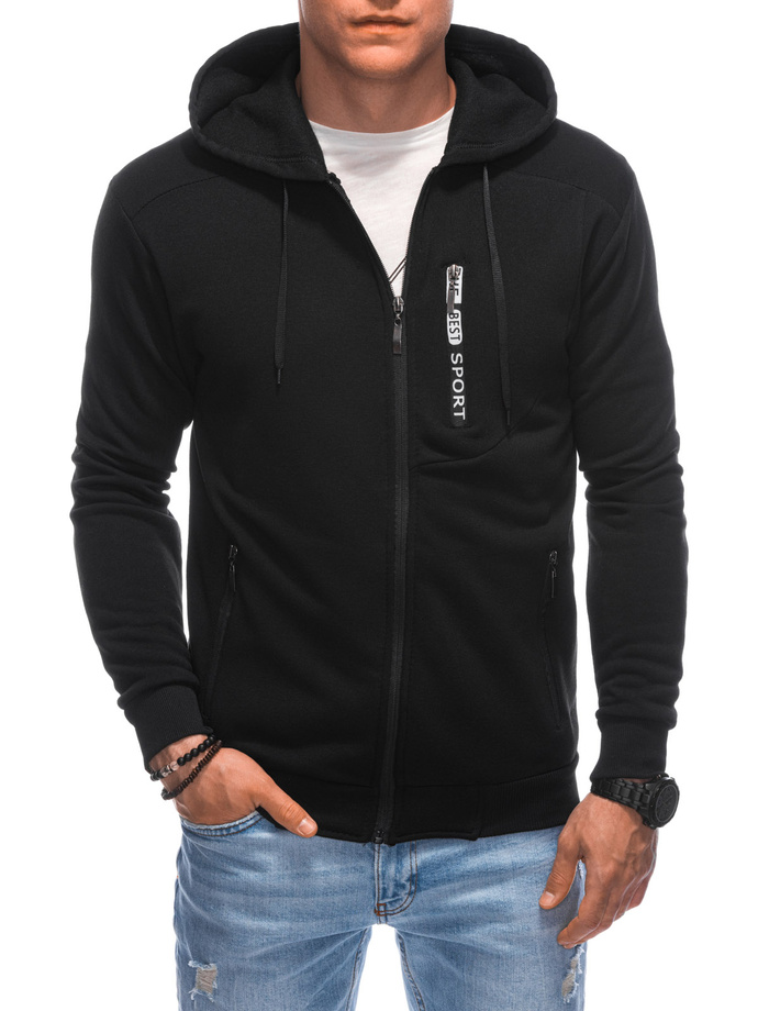 Men's zip-up sweatshirt B1597 - black