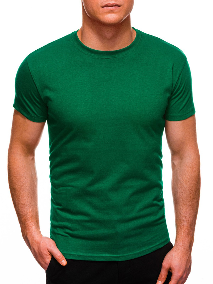 T-shirt męski basic S970 - zielony