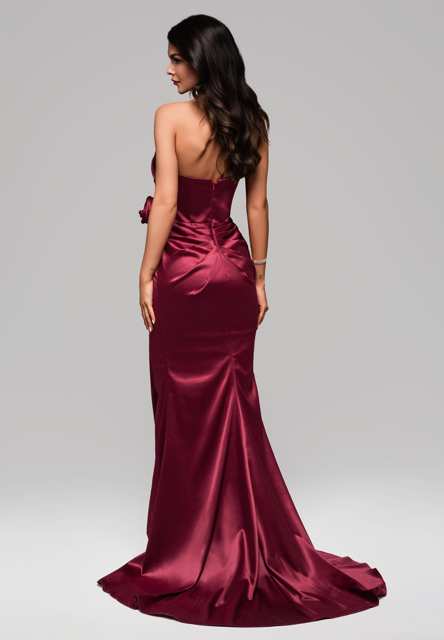 Evening dress LA-OM-DLR144 - dark red