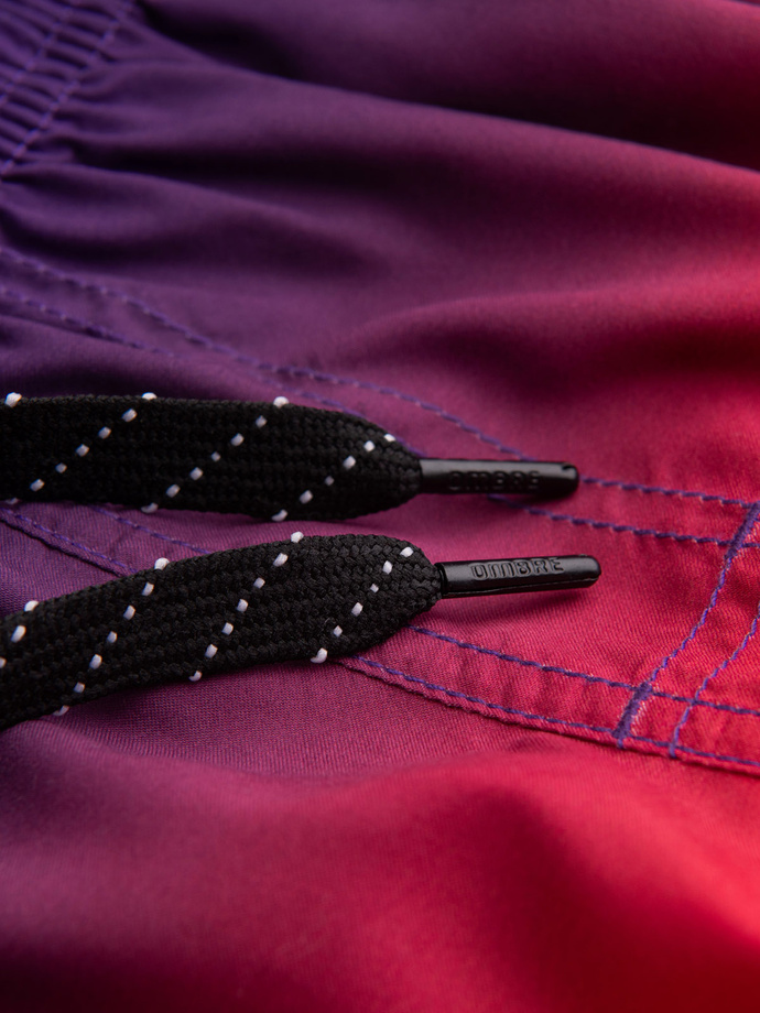 Men's swimming trunks ombre effect - orange V17 OM-SRBS-0125