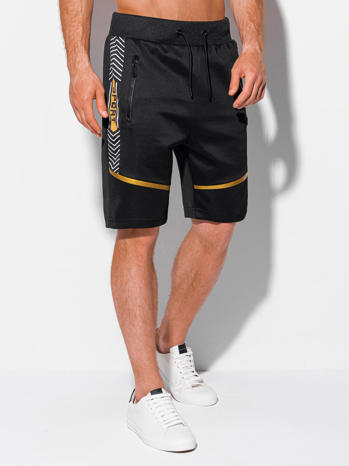 Men's sweatshorts W411 - black