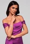 Evening dress LA-OM-DLR188 - violet