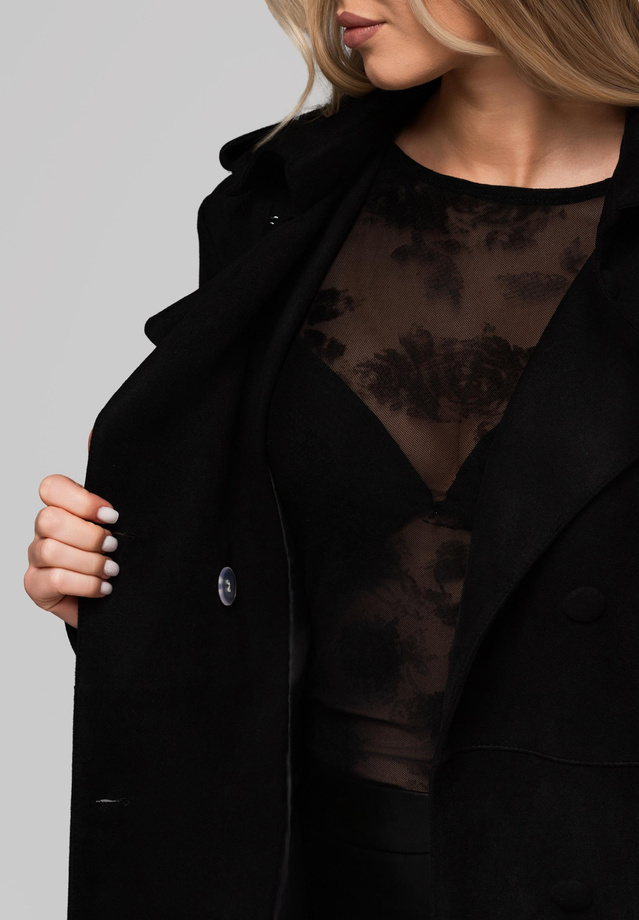 Women's trench coat LARICA OW-COLC-0107 v1 - black