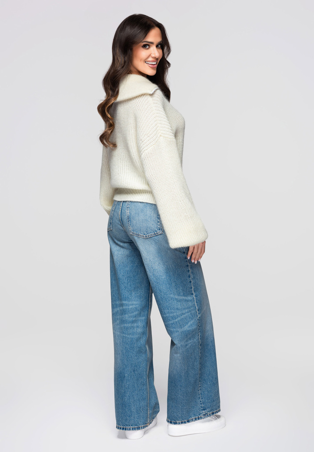 Sweter damski LW-SWSW-0118 v1 - ecru