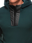Men's zip-up sweatshirt B1696 - dark green