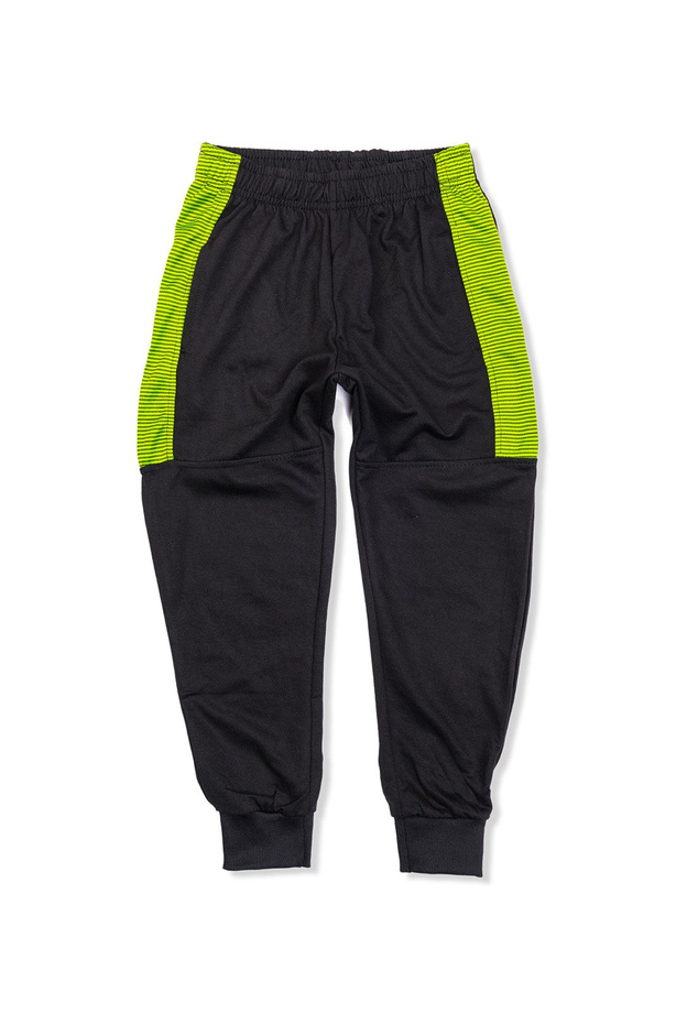 Boy's sweatpants - black/green KP013