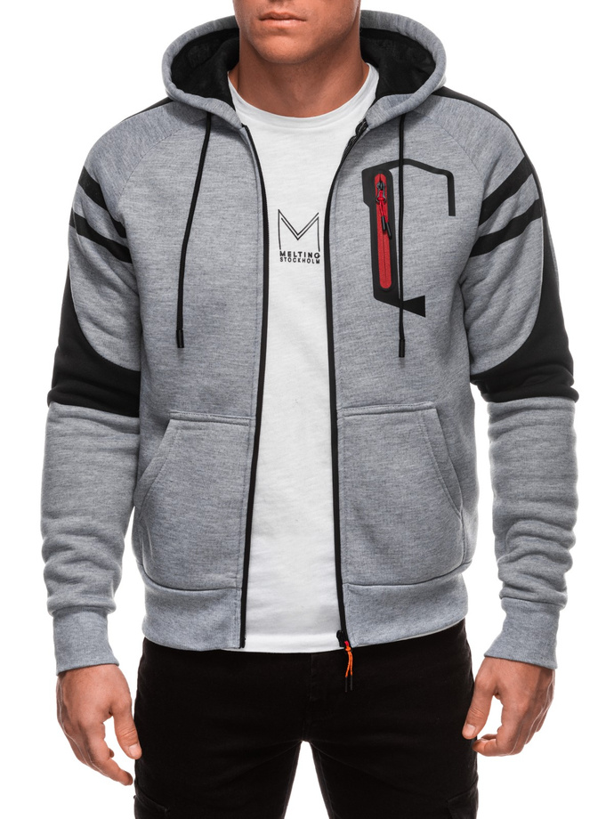 Men's hoodie B1683 - grey