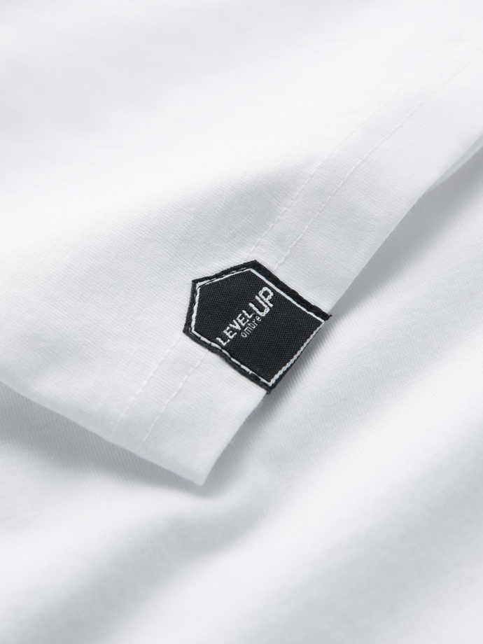 Longsleeve męski z raglanowymi kontrastowymi rękawami – biało-szary V5 OM-LSCL-0105