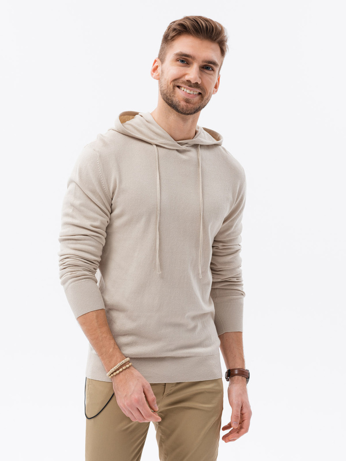 Men's hoodie - beige B1532