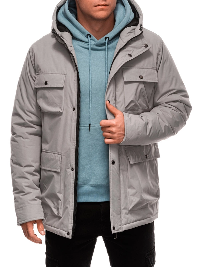 Men's winter jacket C530 - grey
